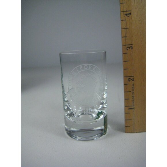 Collins Crystal Engraved CLAN Cunningham Scotch Whisky Glass With Box - Picture 2 of 10